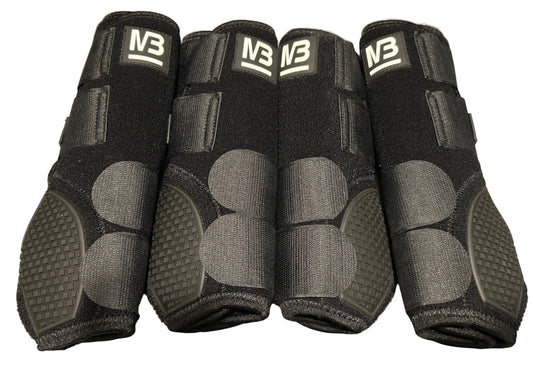 MB Edge Boots, Set of 4, BLACK